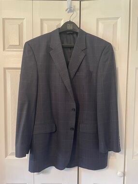 Jos. A. Bank Men's Charcoal Glen Plaid Sport Coat